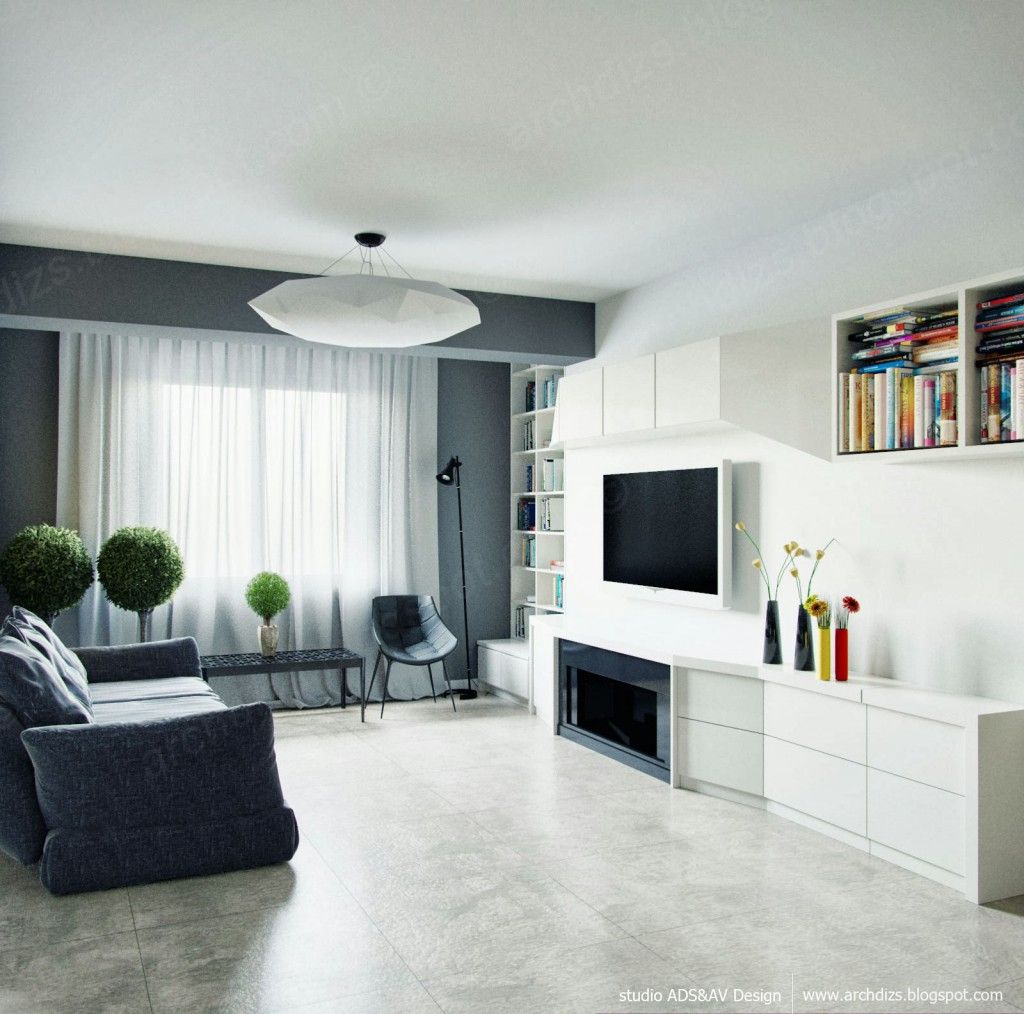 Small studio apartment interior design for Dizain home