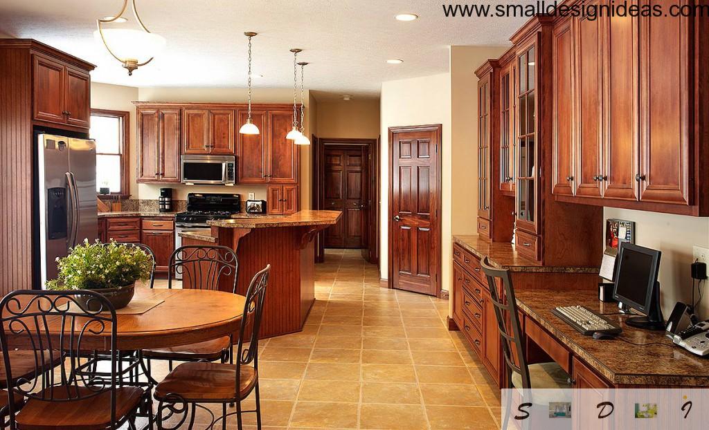 dining room with desk