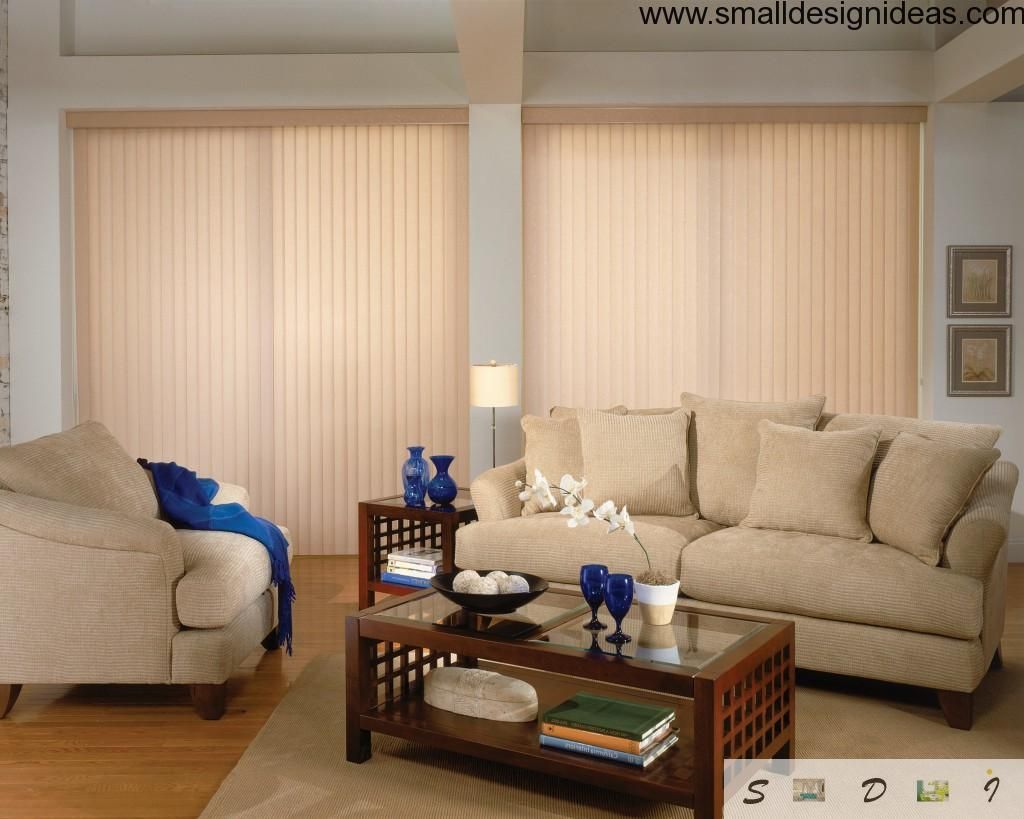 Vetical venetian blinds for creation of ambient