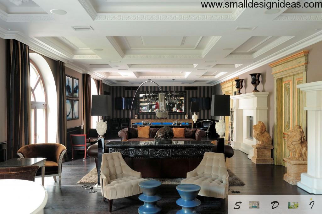 Luxurious English style interior for celebrities and other big shots