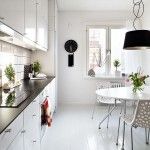 Modern Home Kitchen Interior in Scandinavian style