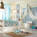 Marine Style Interior Design of the kids room for infant