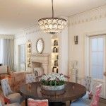 White feminine English style of the living room