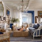 Marine style for the classic styled living room