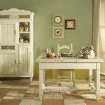 White Provence style in dining room
