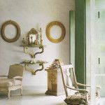 Provence Interior Design Style in the artificially furnished room for photo set