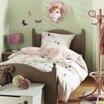 Children`s bedroom in joyful colors and according to Vintage style of interior