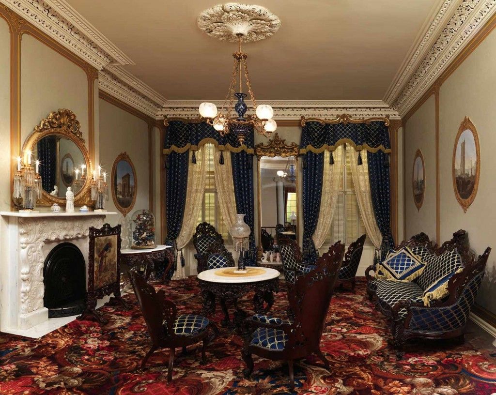 Renaissance Interior Design Style in the living room, full of historical elements and ambience of past decades