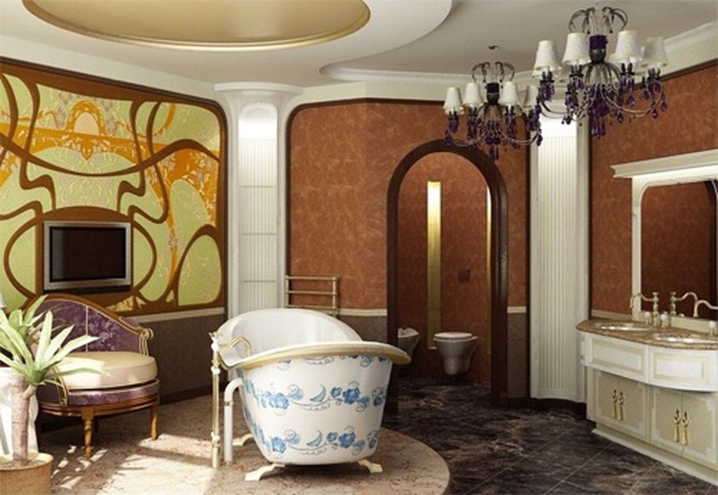 Bathroom in the Art Nouveau style