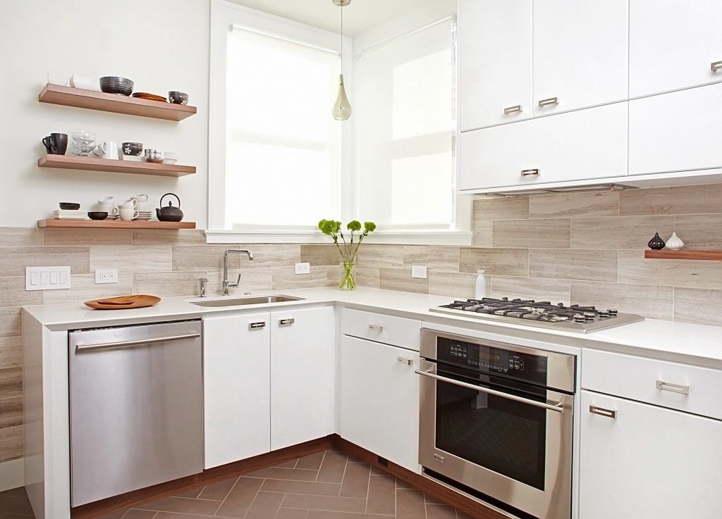 Corner Window is the best for small kitchen as allows to enlight every surface