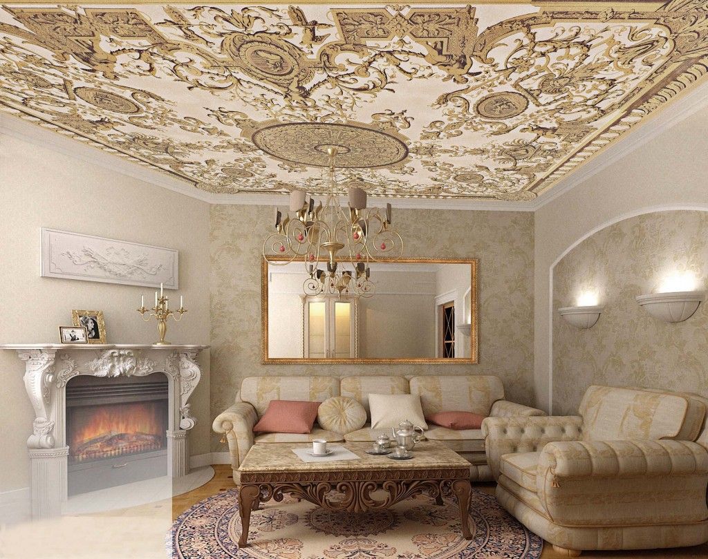 fancy renaissance living room aesthetics