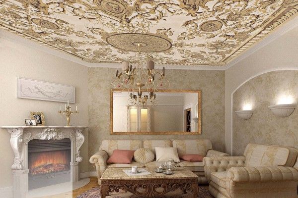 Renaissance style demands strict and discreet color gamma to decorate the room. Furniture is no exception in this particular living room