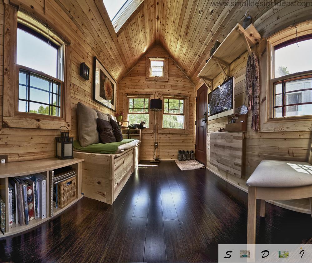 Small Mobile House Design Wooden Home