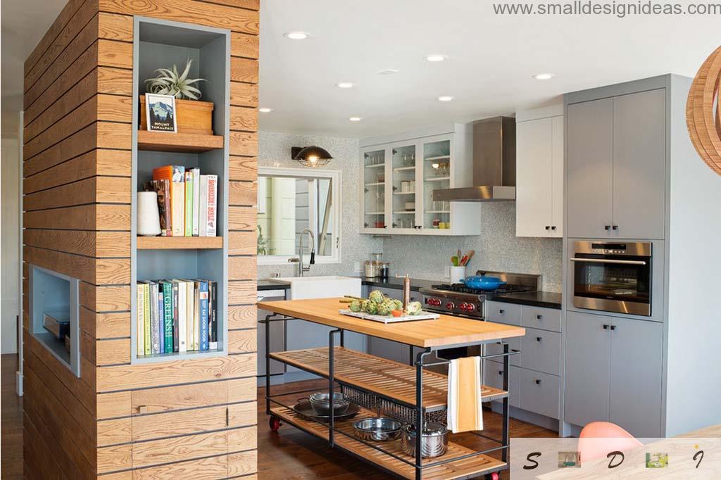 Open Layout Design Pole In Middle Of Kitchen Shelf Open Layout Design Pole In Middle Of Kitchen Shelf