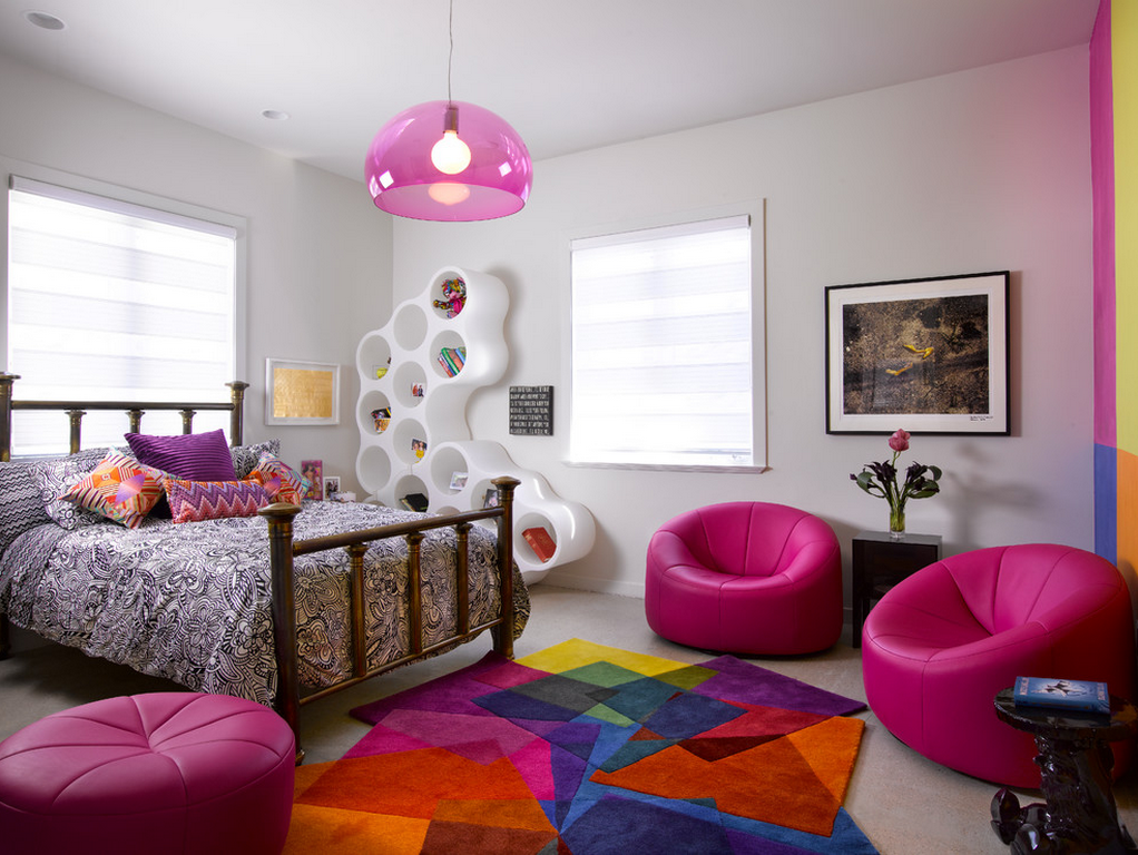 Rugs, Carpet, Carpeting Interior Design Ideas. Toys and soft purple bean bags
