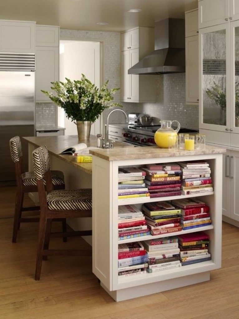 Nice Unusual Bookshelves Interior Decoration right in the kitchen island table