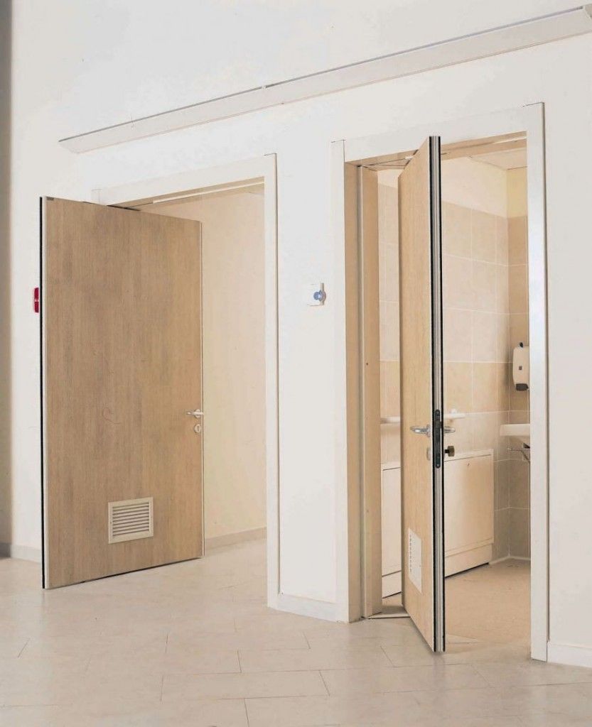 sliding doors interior design ideas. Comparatively innovative roto-door mechanism considered as universal for the small spaces