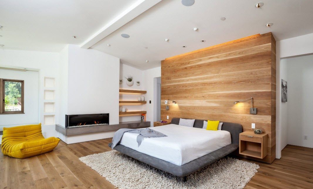 Modern Bedroom Design Trends 2016 . Natural materials must act as a highlight of the interior