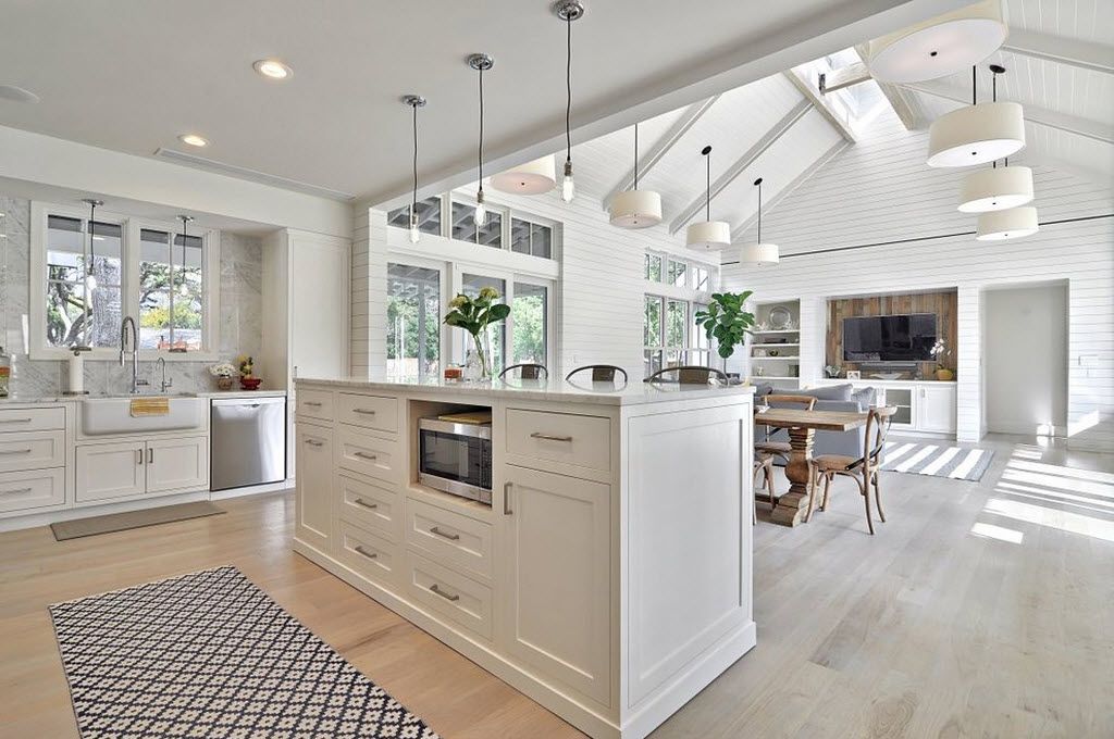 living room kitchen design idea