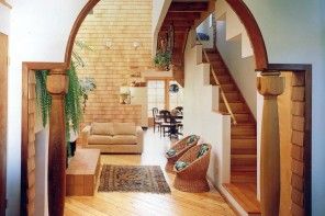 Interior Room Arches Decoration Ideas. Roman vault with columns, original idea