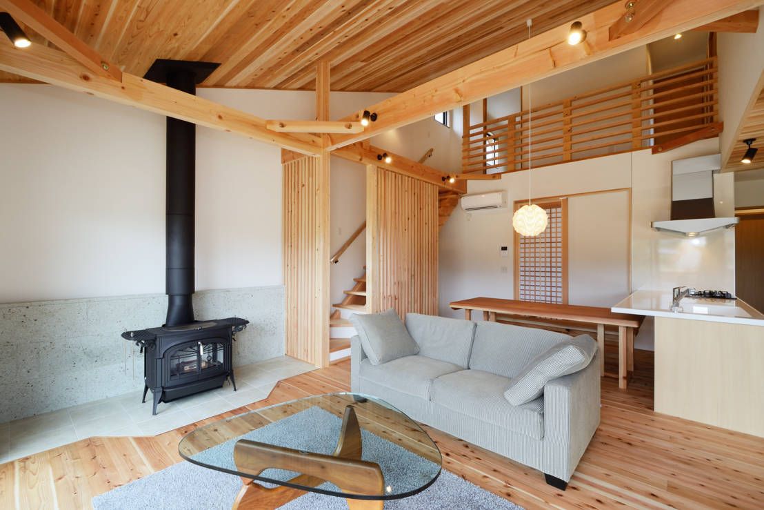 Modern Interior Design Laminate Use. Light wooden species chosen to finish the rustic interior