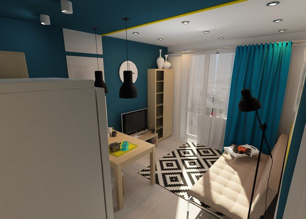 Tiny European Studio Condo Apartment Design Concept