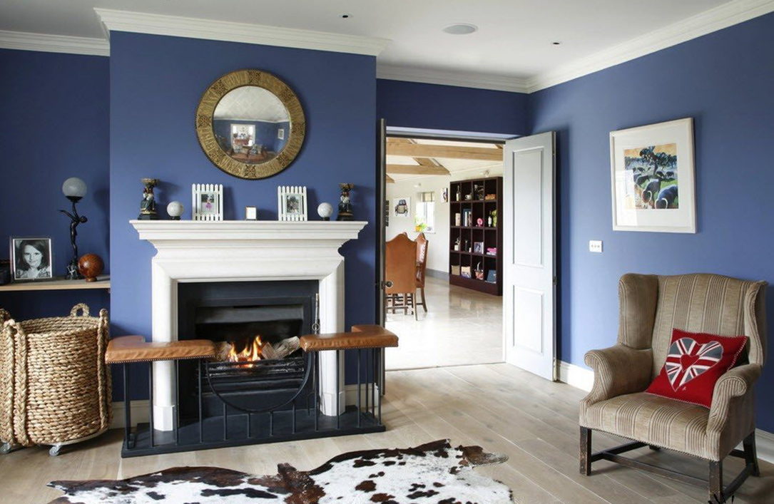 Blue Color Decoration Ideas for Living Room - Small Design Ideas