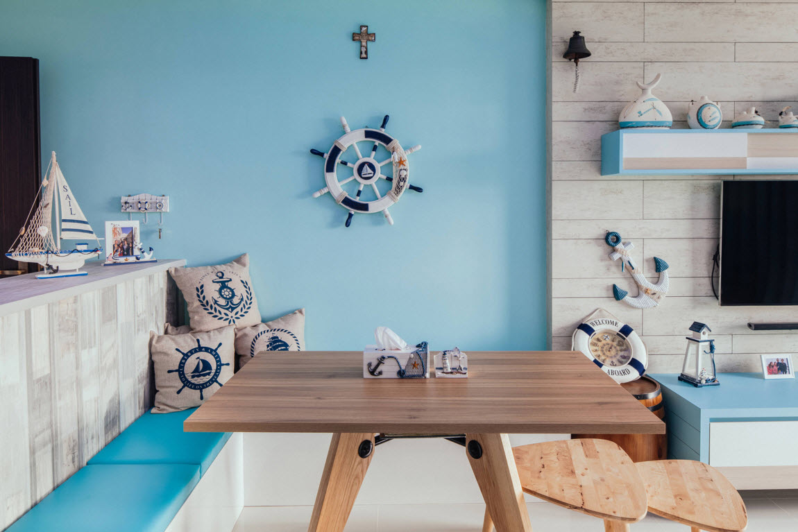 High Tech And Marine Style Mix For Small Apartment Small Design