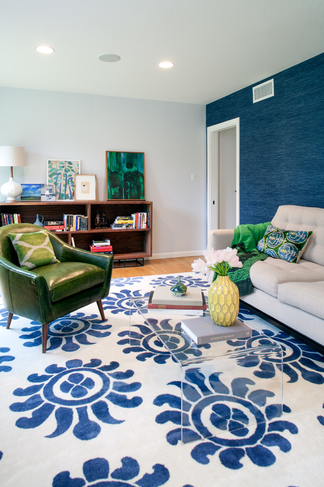  Blue  Color  Decoration  Ideas  for Living  Room  Small Design 