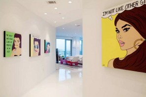 Pop Art Interior Design Style. Large hallway