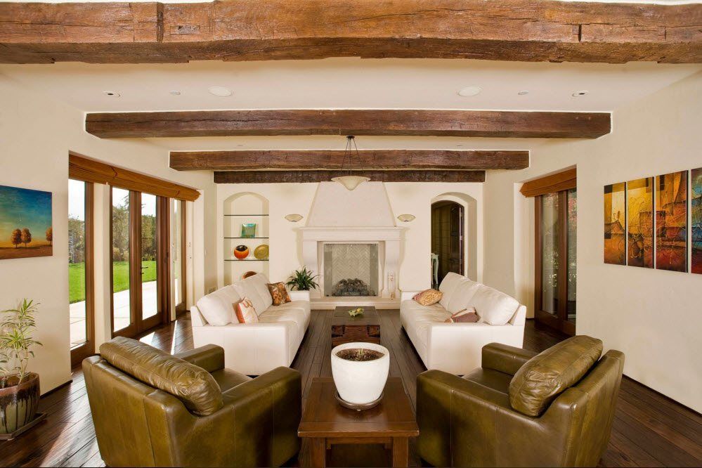 Top Ceiling Beams Design Photo Ideas. Straight woden planks at the ceiling