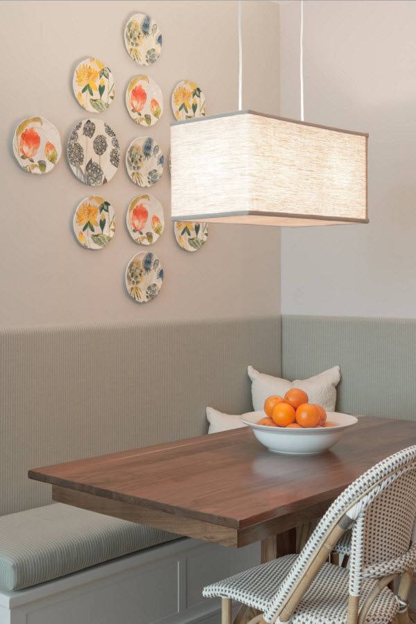 Decorative Plates On The Wall Of The Dining Room Small