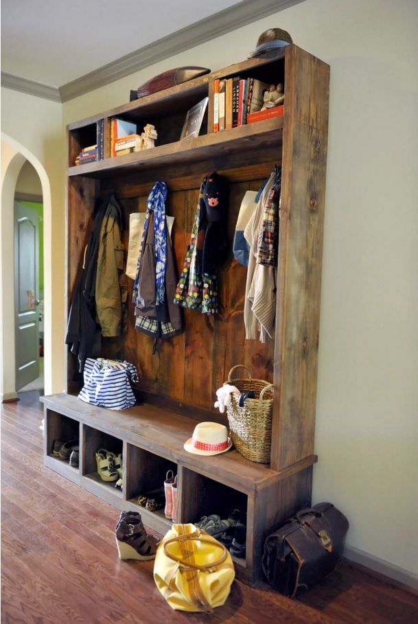 Classic wooden wardrobe