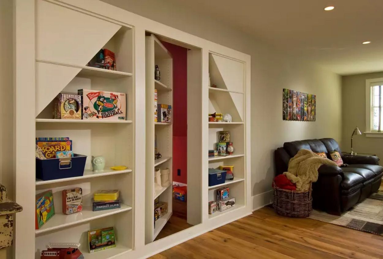 Secret Rooms with Hidden Doors Modern Design Ideas. Secret Child's room entrance in the living