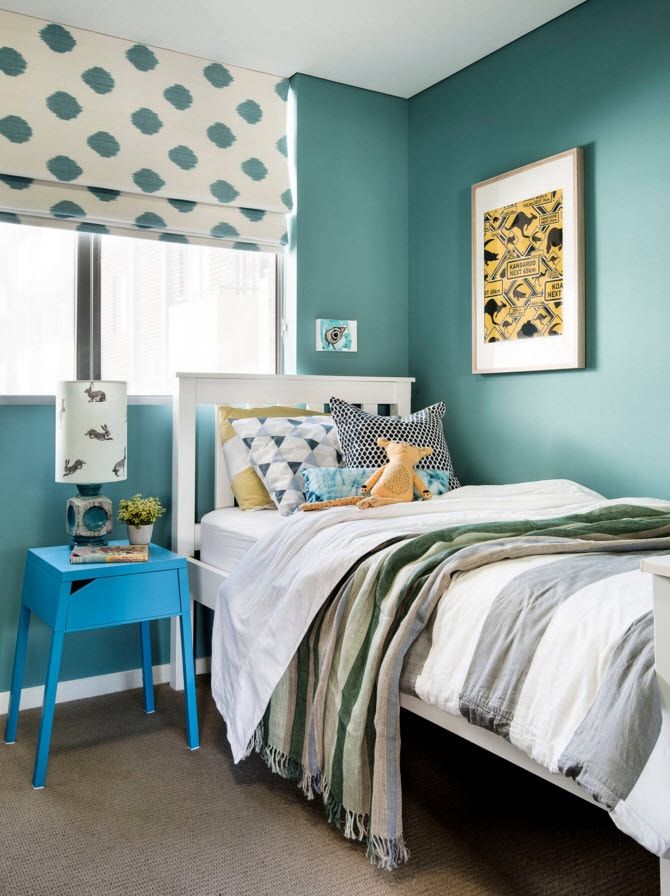 turquoise kids bedroom