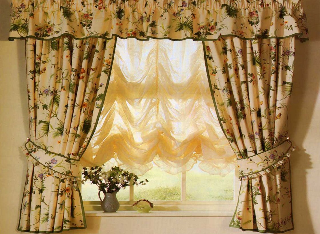 kitchen curtains with quilt block design