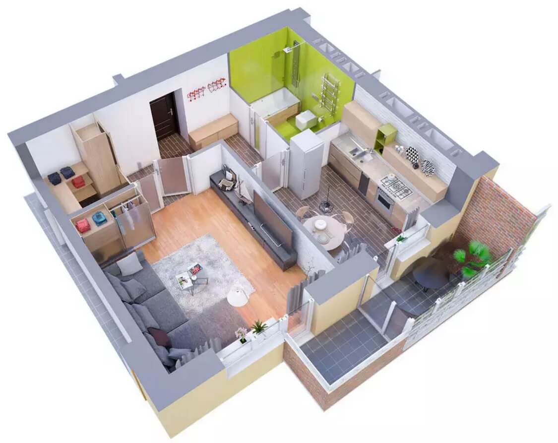  Modern  Apartments and Houses  3D  Floor Plans  Different Models