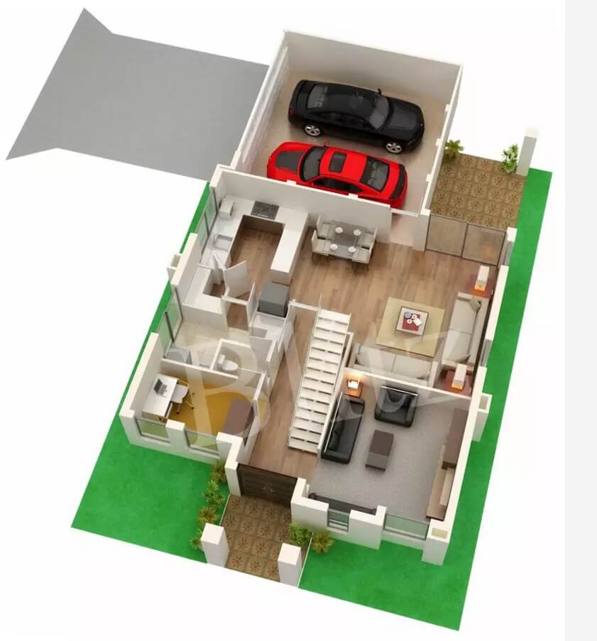 3D Floor Plan Freelance / To 3d floor plan apartment flat. - bmp-jiggly