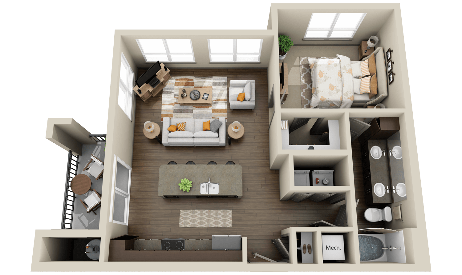 Modern Apartments and Houses 3D  Floor Plans  Different Models 