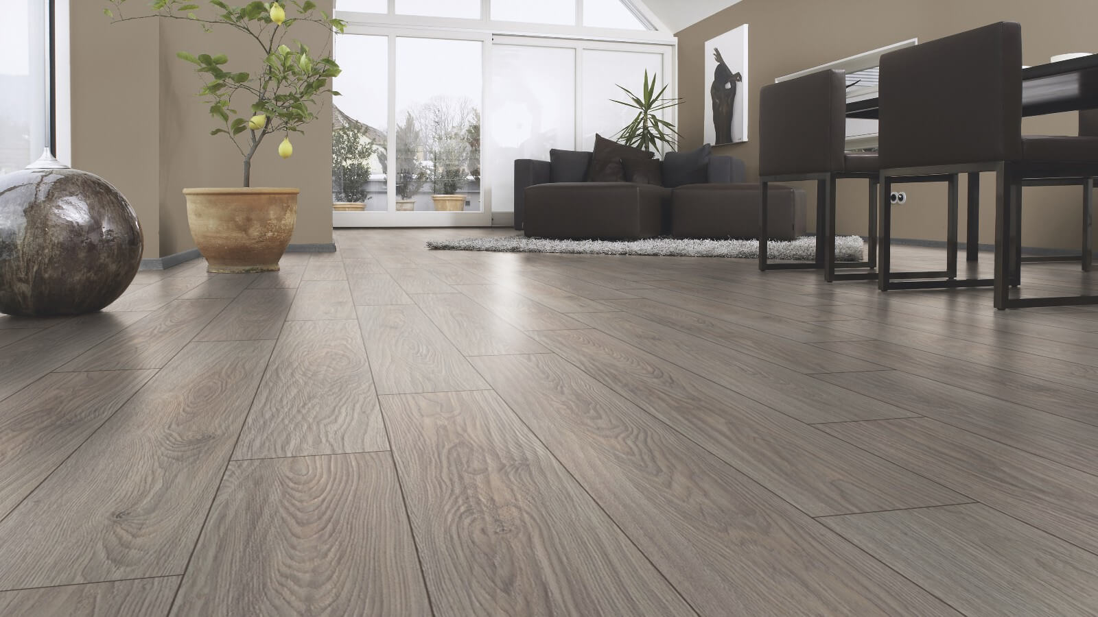 Laminate Floor Finishing Types, Description, Properties. Alder color of the flooring