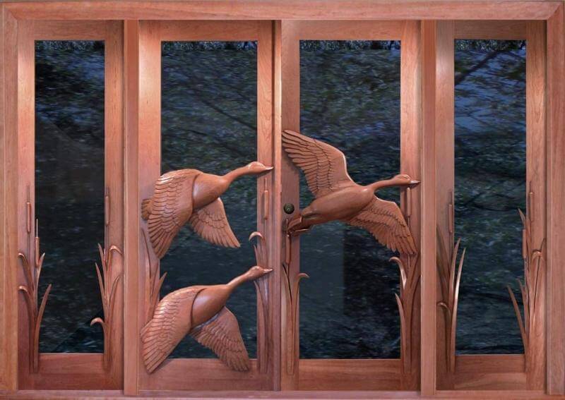 Carved Wooden Door As Piece Of Art In Your Interior