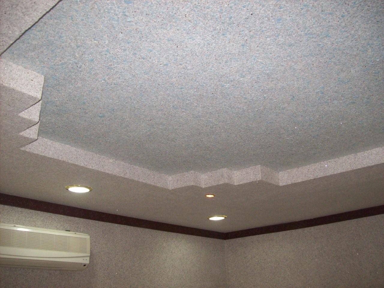 Liquid wallpaper for the ceiling trimming