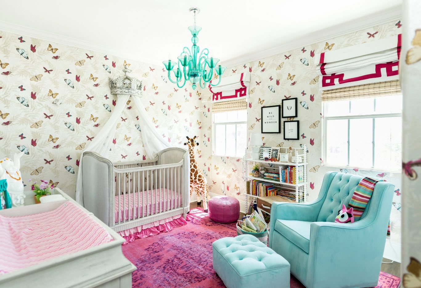 Bright nursery in pop-art style