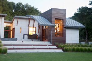 100+ Private House Roofs Beautiful Design Ideas. Ultramodern design concept of the house with vaulted visors