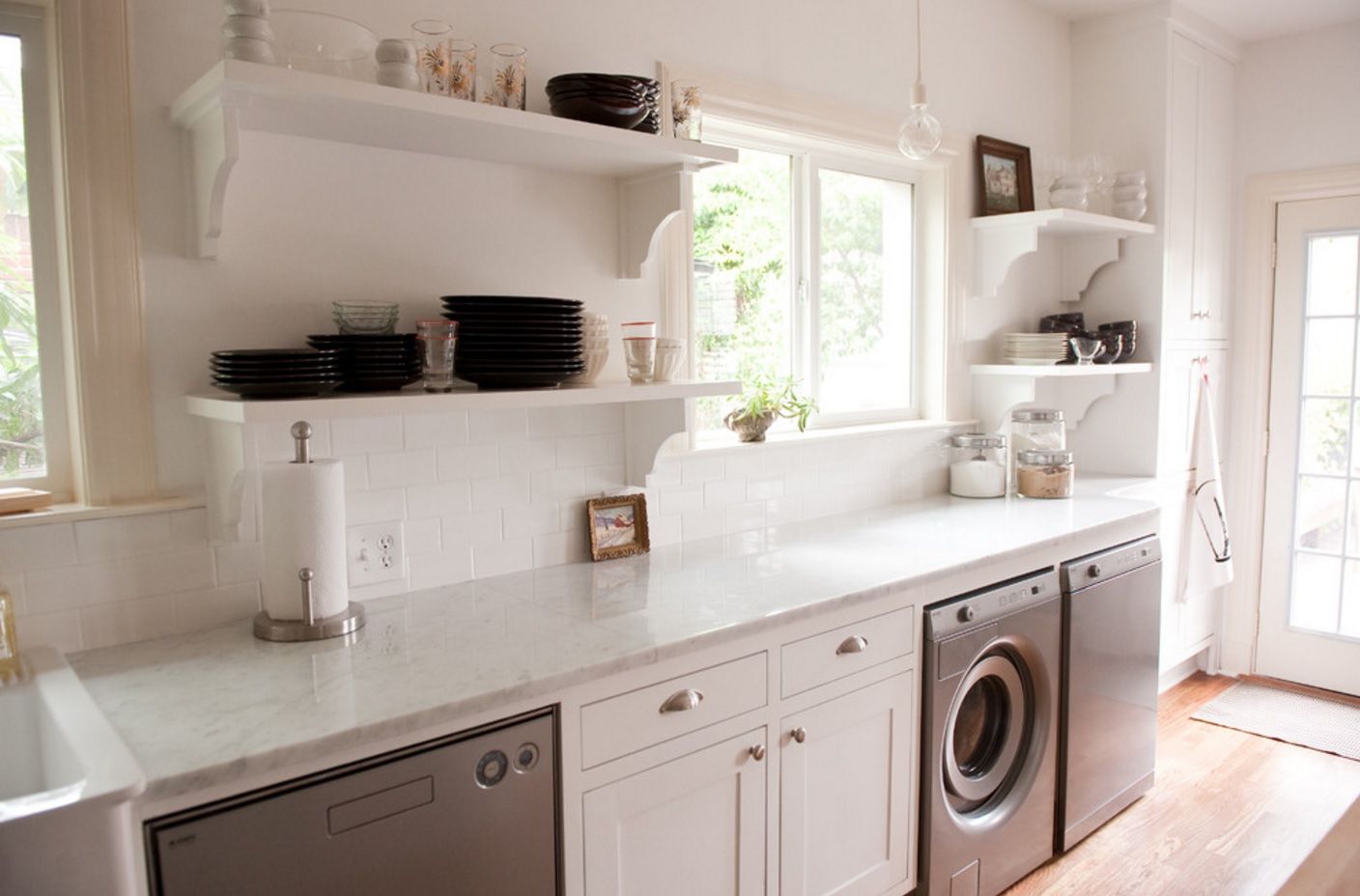 Laundry & Kitchen Functional Space Combination - Small Design Ideas