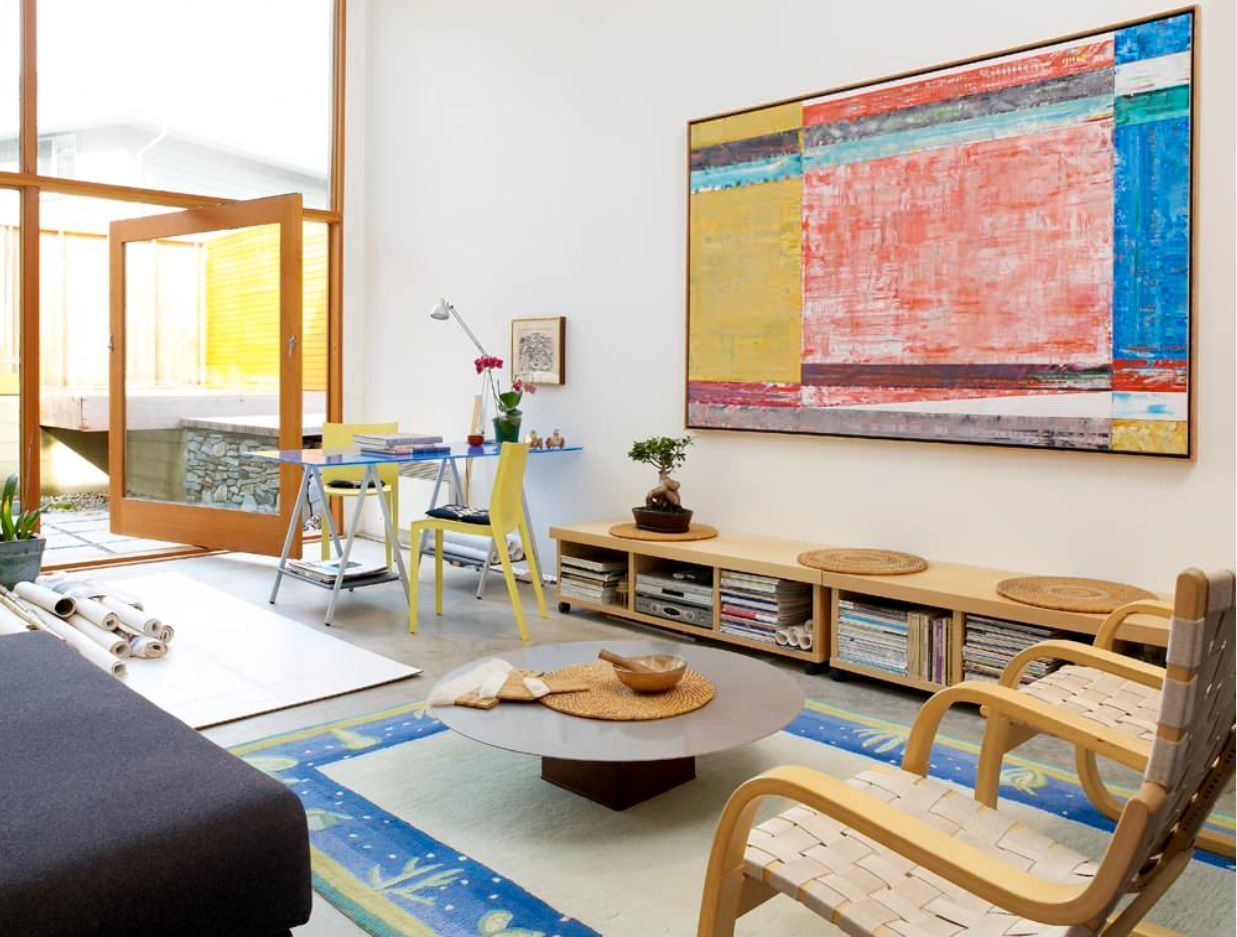 Front Room Furnishing & Design Ideas. Modern experimental interior decoartion in impressionism way
