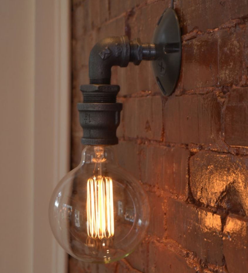 Close-up of the bulb lamp with ancient spiral