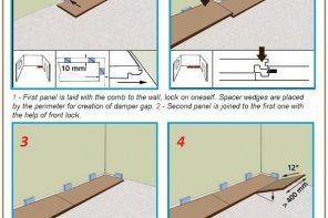 One-by-one laying of the boards