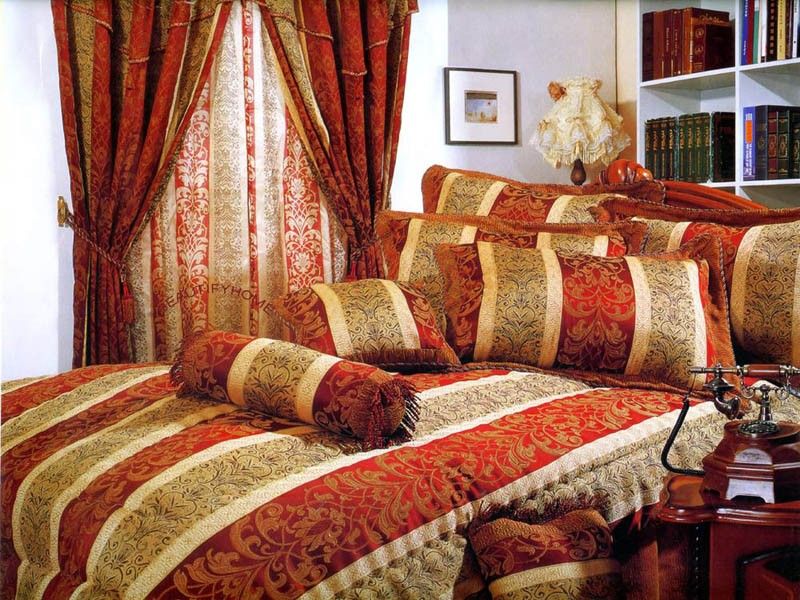 Spicy colors to decorate Mediterranean bedroom