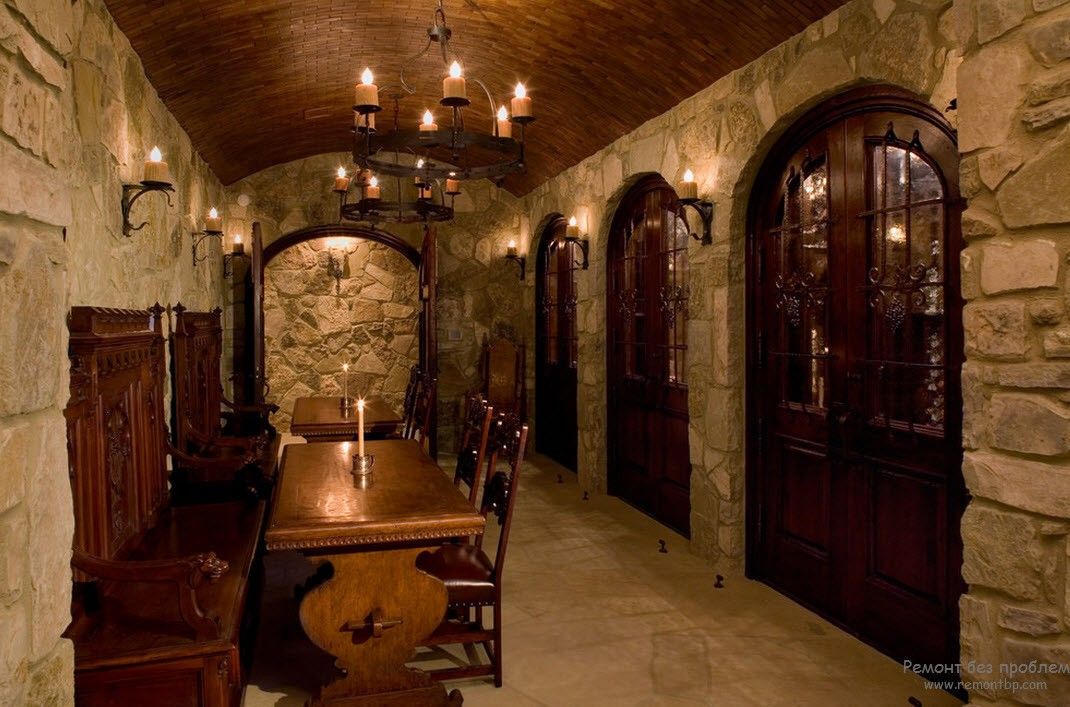 Medieval castle pathway reincarnation in the modern dining room